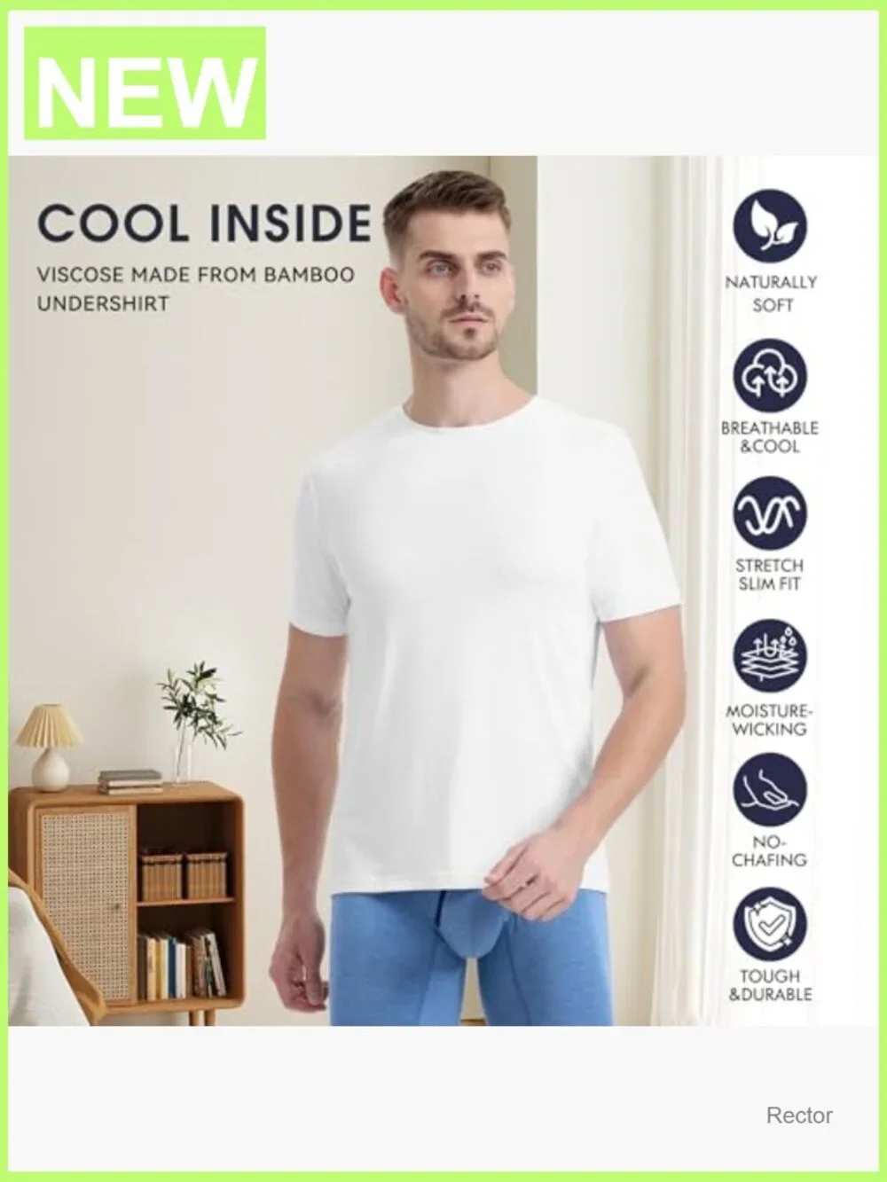Slim Fit Crewneck Undershirts 3 Pack Moisture Wicking Soft Stretch Breathable